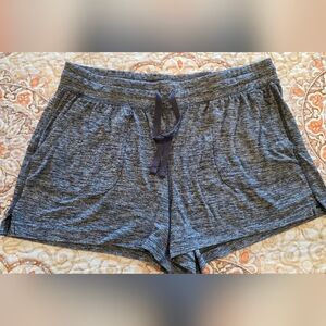90 Degree Women's Heathered Charcoal Athletic Casual Knit Shorts Sz XL